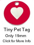 Red Enamel Heart 19mm Tag - �5.99