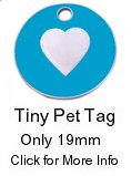 Sky Blue Enamel Heart 19mm Tag - �5.99