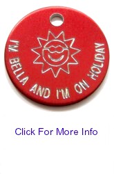 I'm On Holiday Tag Three Sizes & Eight Colours - �5.99
